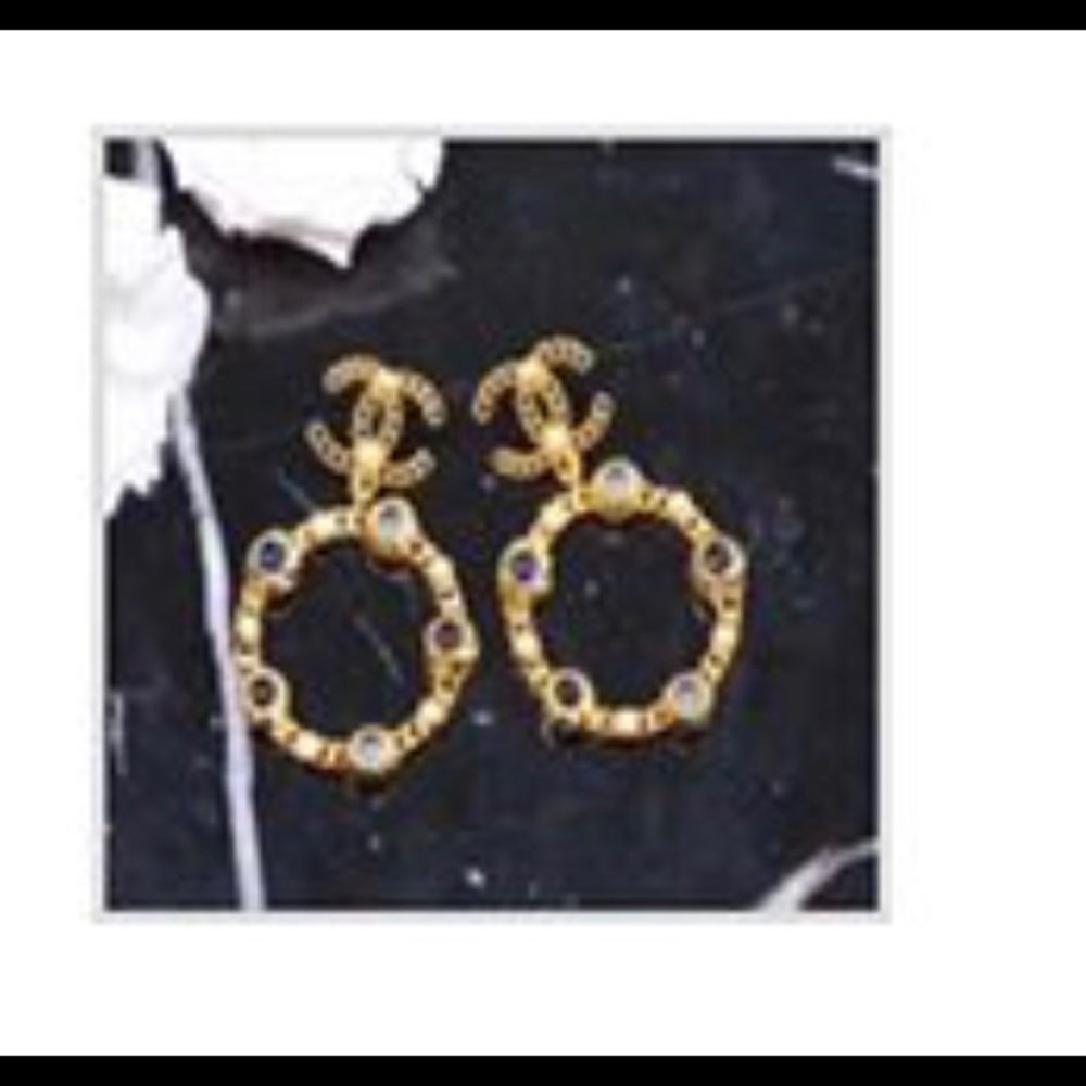 Non-Authentic Chanel Gold Earrings